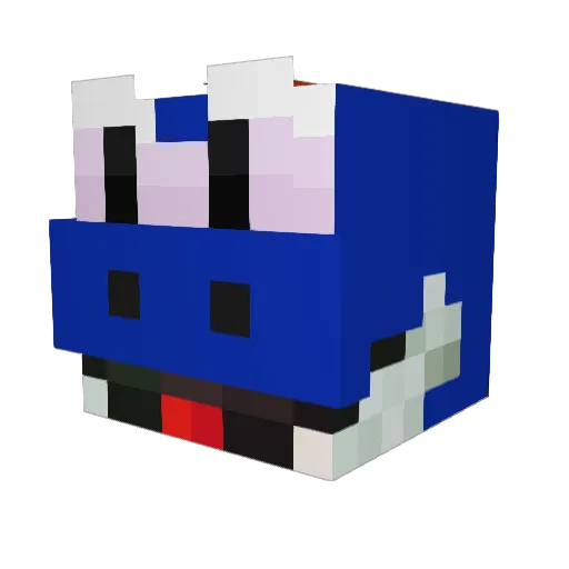 Visualsss_ Minecraft avatar head, 3D render