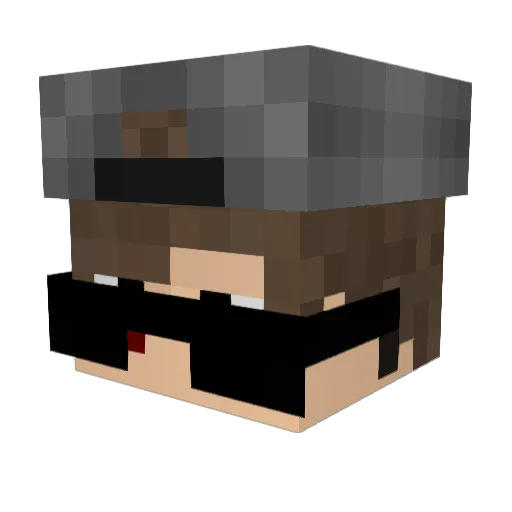 VitItz Minecraft avatar head, 3D render