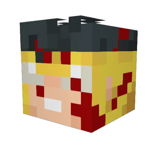 Vit_1212 Minecraft avatar head, 3D render