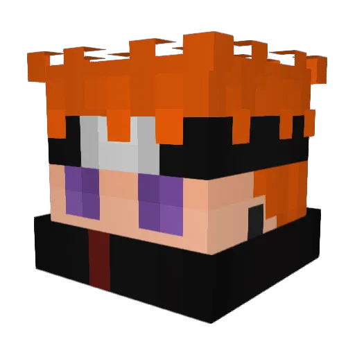 Vita926 Minecraft avatar head, 3D render