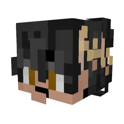 VitaIiano Minecraft avatar head, 3D render