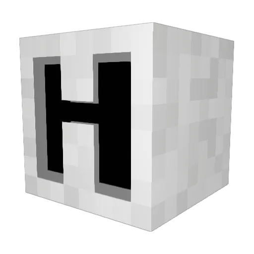 VitaMuze Minecraft avatar head, 3D render
