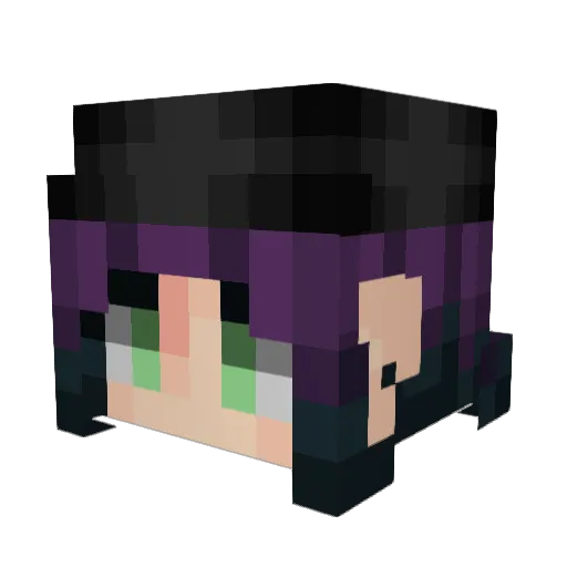 VitaeOS Minecraft avatar head, 3D render