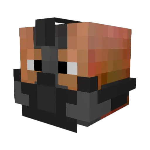 VitalBlindFury Minecraft avatar head, 3D render