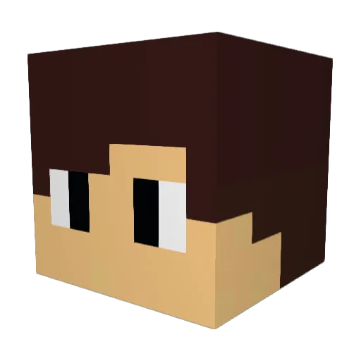 VitalGames Minecraft avatar head, 3D render