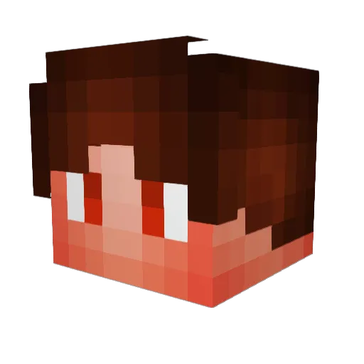 Vitalik23jrt Minecraft avatar head, 3D render