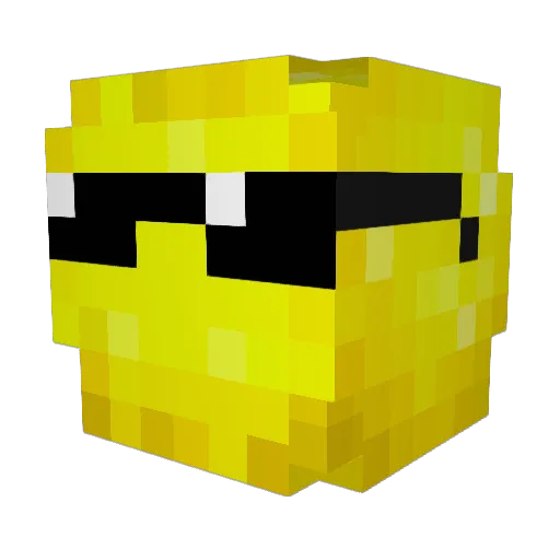 VitaminC_ Minecraft avatar head, 3D render