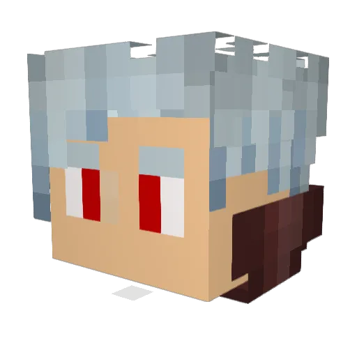 Vitaoue Minecraft avatar head, 3D render