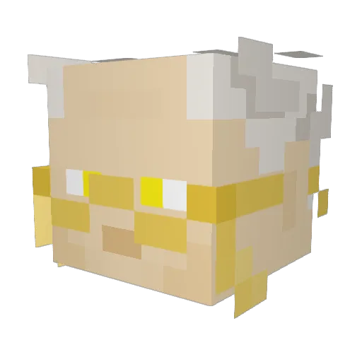 VitathiUmbralee Minecraft avatar head, 3D render