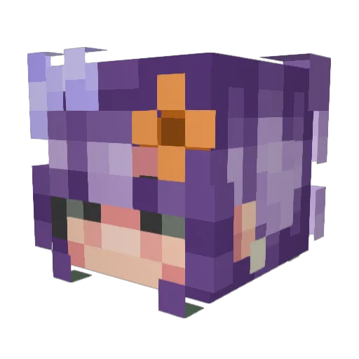 Viten3d Minecraft avatar head, 3D render