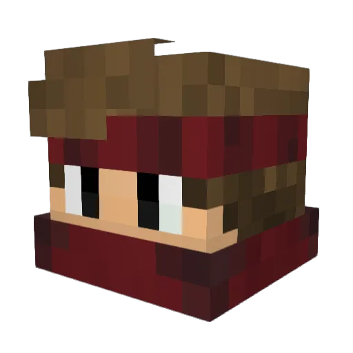 VithorParker Minecraft avatar head, 3D render