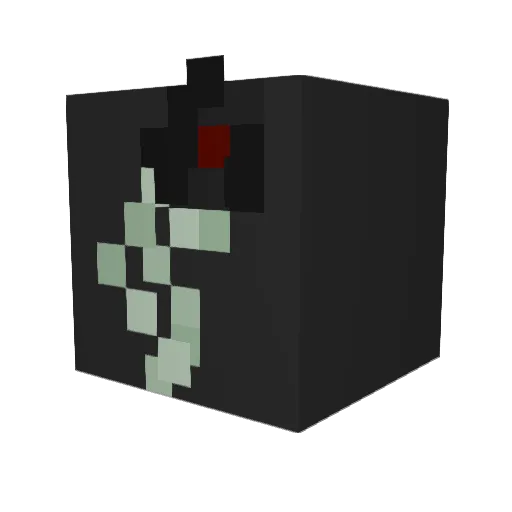 Vithunder Minecraft avatar head, 3D render