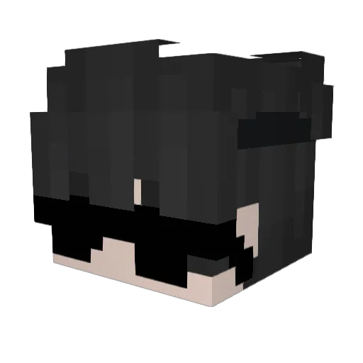 Vitinh0gameplays Minecraft avatar head, 3D render