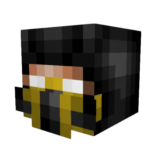Vito Minecraft avatar head, 3D render