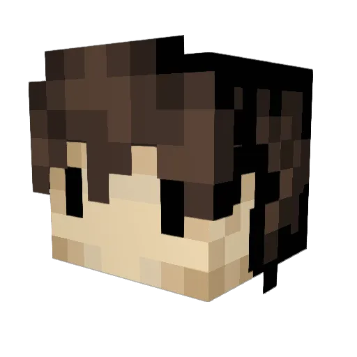 VitoOnPc Minecraft avatar head, 3D render