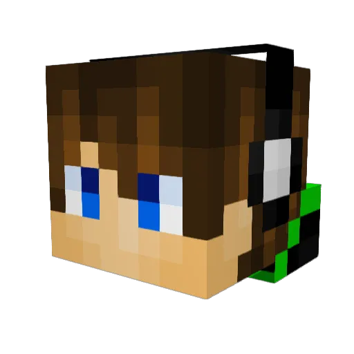 VitoPRO Minecraft avatar head, 3D render
