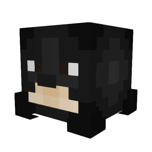 VitoTactico Minecraft avatar head, 3D render