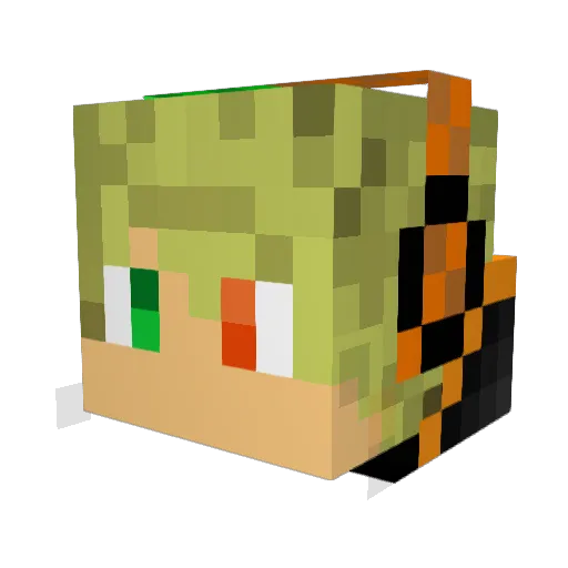 Vito_231 Minecraft avatar head, 3D render