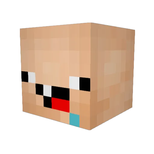 Vito_Cardone Minecraft avatar head, 3D render