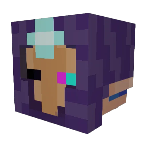 Vitoco1077 Minecraft avatar head, 3D render