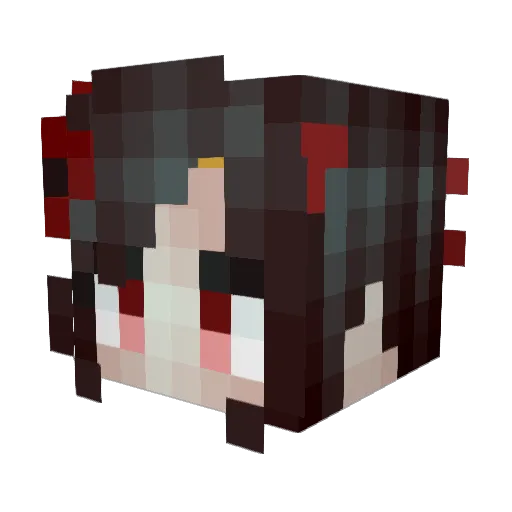 VitorDPinheiro Minecraft avatar head, 3D render