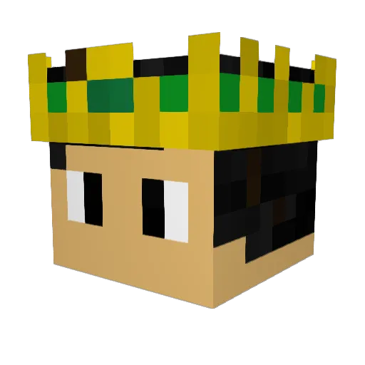 VitorFalco303 Minecraft avatar head, 3D render