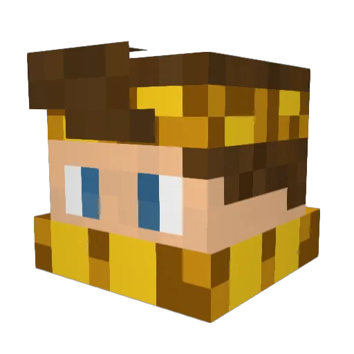 Vitr3x_HD Minecraft avatar head, 3D render
