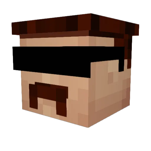 Vitrex23 Minecraft avatar head, 3D render