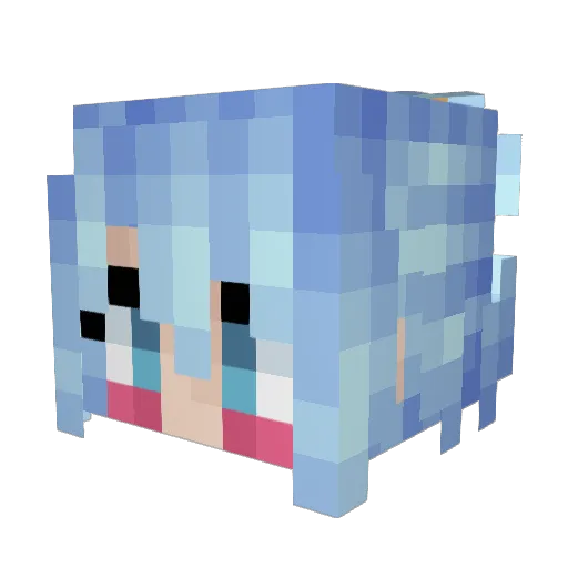 Vitrez Minecraft avatar head, 3D render