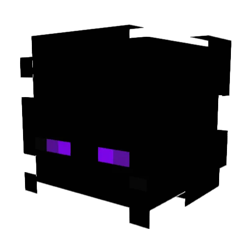 Vitriolled Minecraft avatar head, 3D render
