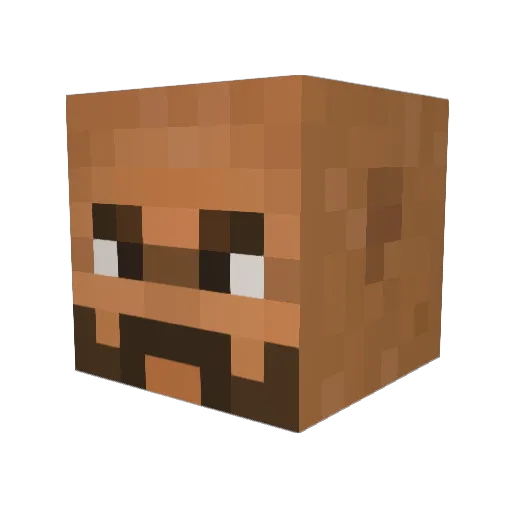 Vitro010 Minecraft avatar head, 3D render