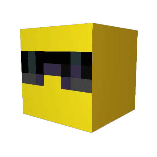 Vittim_21Hz Minecraft avatar head, 3D render