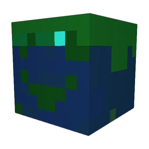 Vittix Minecraft avatar head, 3D render
