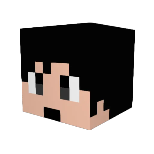 Vitya228 Minecraft avatar head, 3D render