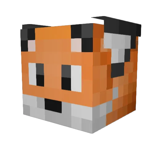 VityaLive Minecraft avatar head, 3D render