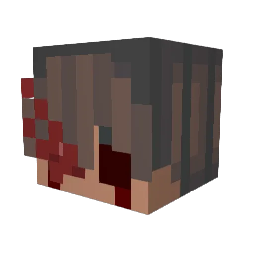 VityaRay Minecraft avatar head, 3D render