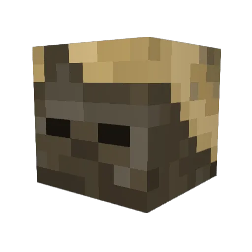 Vitya_2008 Minecraft avatar head, 3D render
