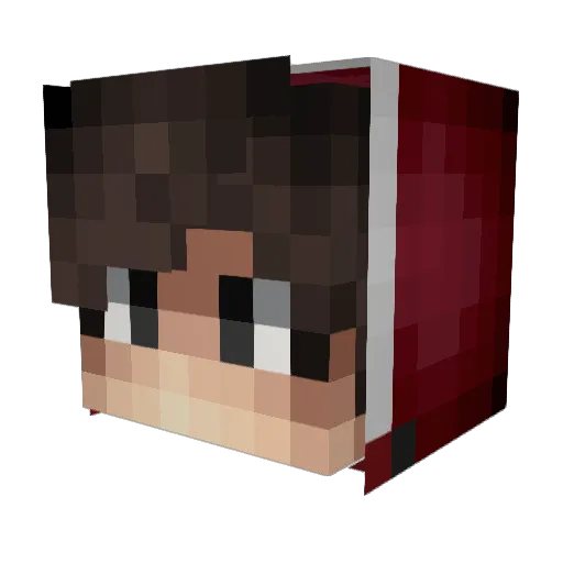 Vitz_KB Minecraft avatar head, 3D render