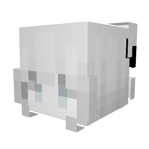 Viv04562 Minecraft avatar head, 3D render