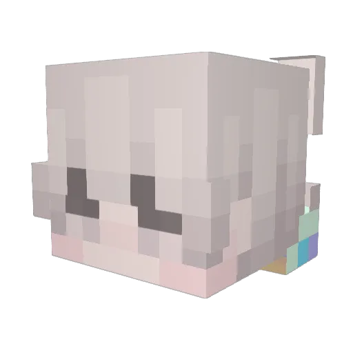 VivaLaRick Minecraft avatar head, 3D render