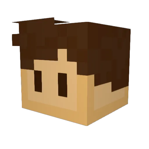 VivaMori Minecraft avatar head, 3D render