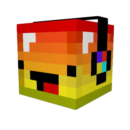 VivaRanchero Minecraft avatar head, 3D render
