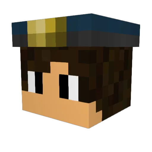 Viveiro12 Minecraft avatar head, 3D render