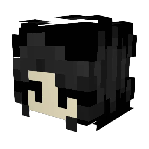 Vivi7912 Minecraft avatar head, 3D render