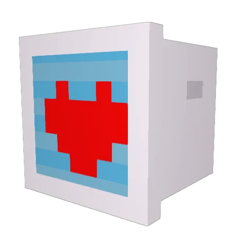 ViviDrone Minecraft avatar head, 3D render