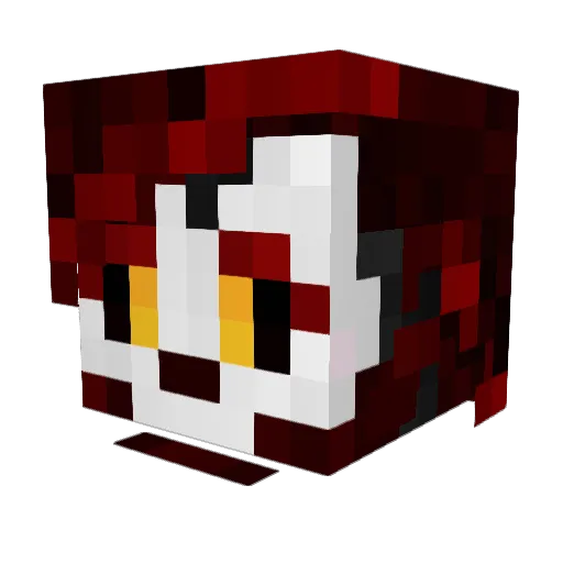 ViviFae Minecraft avatar head, 3D render
