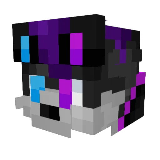 ViviSlump Minecraft avatar head, 3D render