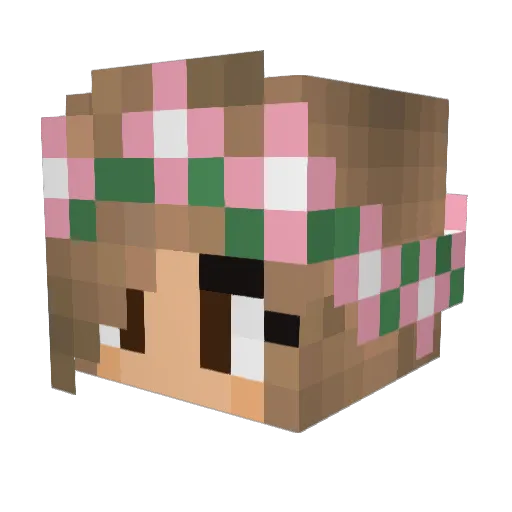 Vivi_Likes_Toast Minecraft avatar head, 3D render