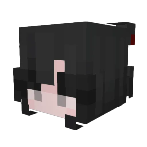 Vivian Minecraft avatar head, 3D render