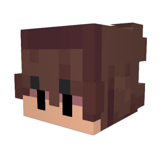 VivianCade Minecraft avatar head, 3D render